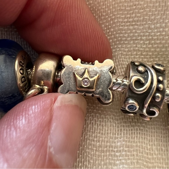 Authentic Pandora Disney Cinderella Bracelet Plus Charms - Picture 14 of 16
